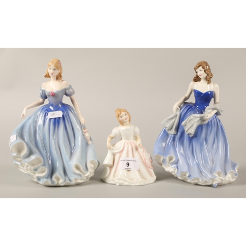 9 - Three Royal Doulton figurines to include Amanda HN2996, Moonlight Serenade HN4530, and Melissa ... 