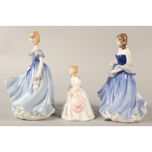 9 - Three Royal Doulton figurines to include Amanda HN2996, Moonlight Serenade HN4530, and Melissa ... 