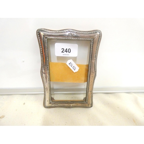 240 - Small silver picture frame