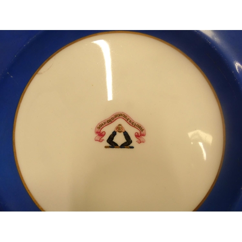 263 - Two collectors plates Whaley Bridge, VE Day and Clarice Cliff plate.