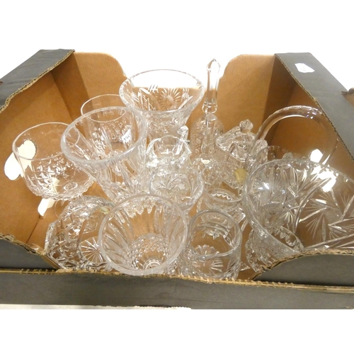 279 - Box of Edinburgh Crystal glassware including vases, glasses etc. 