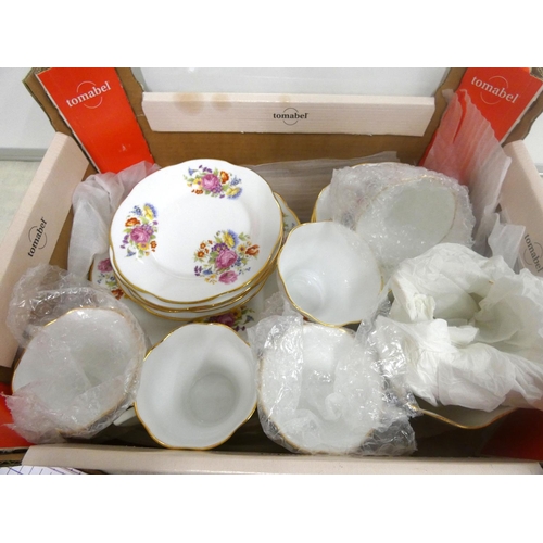 290 - Vintage Clare floral teaset