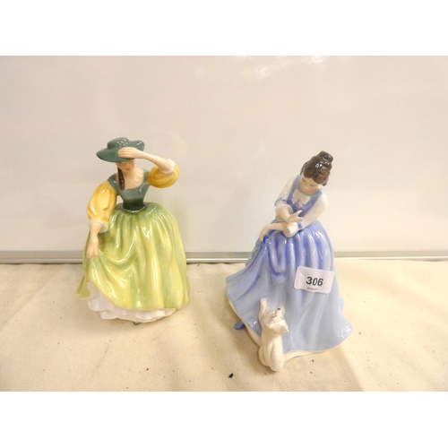 306 - Two Royal Doulton figures, 'Buttercup' HN2309 and 'Lorraine' HN3118