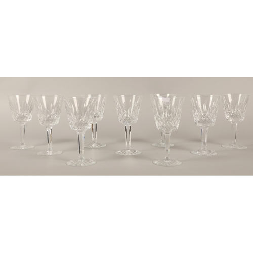 38 - Waterford Crystal set of nine stemmed glasses