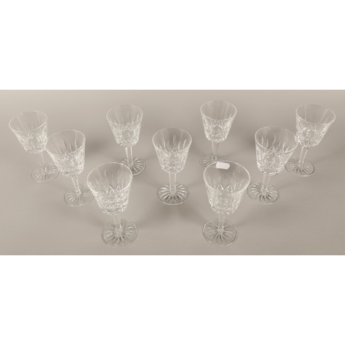 38 - Waterford Crystal set of nine stemmed glasses