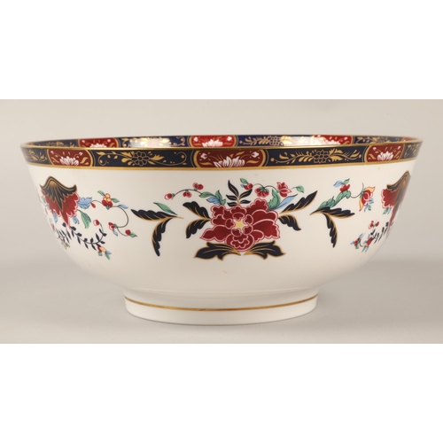 39 - Royal Worcester, large bowl in the Prince Regent pattern, boxed, 25.5cm d