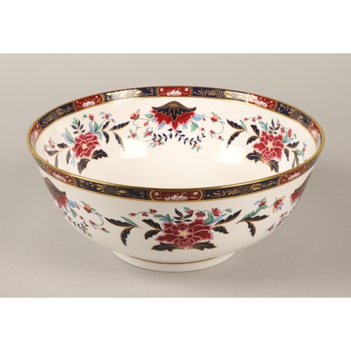 39 - Royal Worcester, large bowl in the Prince Regent pattern, boxed, 25.5cm d