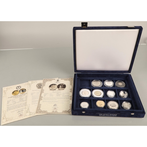 87 - Eleven commemorative and proof coins to include 1994 Fiji lady of the century silver proof $5, 1995 ... 