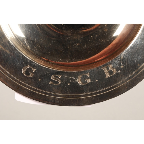 207 - Silver ash tray hallmarked London 1965 inscribed GSGB, 103g