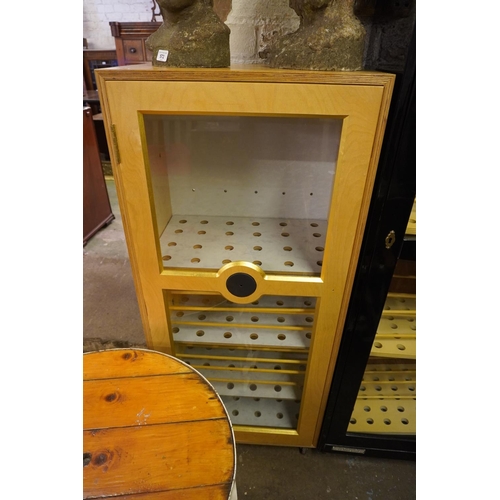 573 - Large floor standing cigar cabinet.