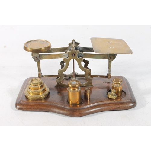 32 - Small set of brass postal scales