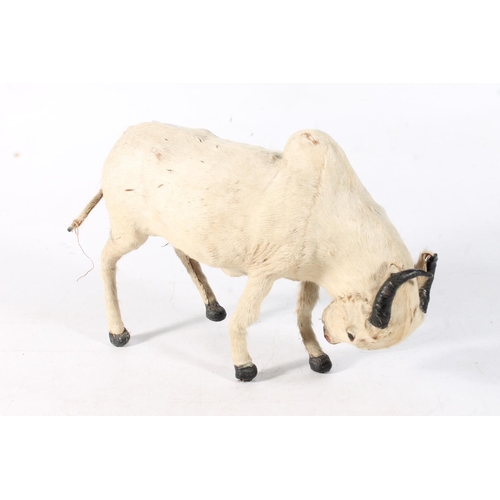 36 - Small taxidermy style model of a Buffalo, H19cm