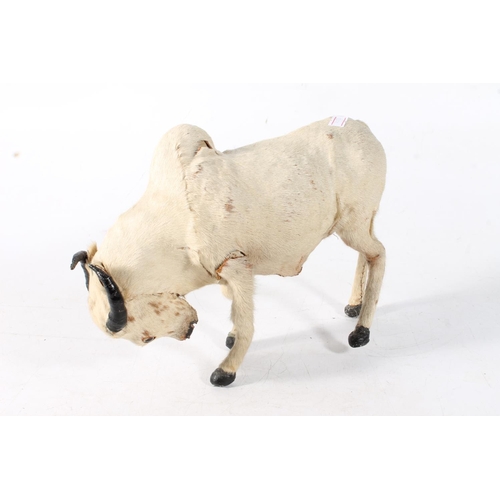 36 - Small taxidermy style model of a Buffalo, H19cm