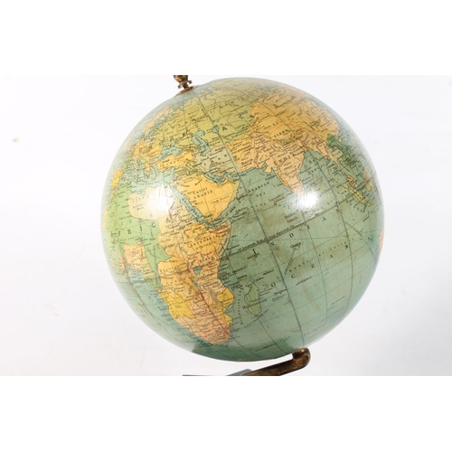 89 - Vintage Philips 9 inch terrestrial globe on stepped base.