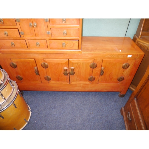 592 - Chinese hardwood sideboard, W155cm.