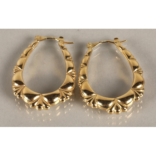 130C - Pair of 9ct gold earrings2 grams