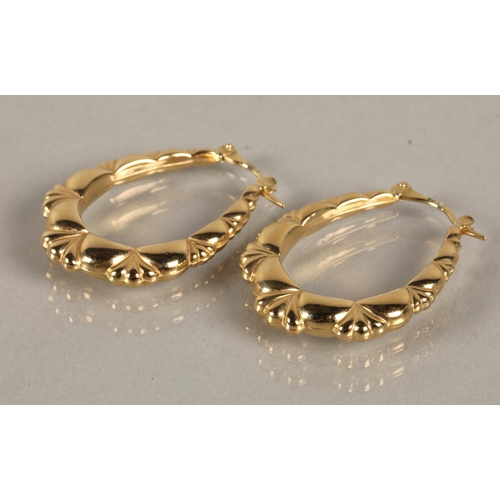 130C - Pair of 9ct gold earrings2 grams