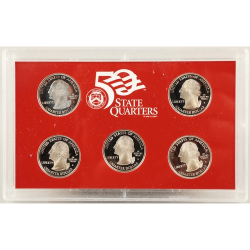 134 - Three United States Mint 50 State Quarters Silver Proof sets