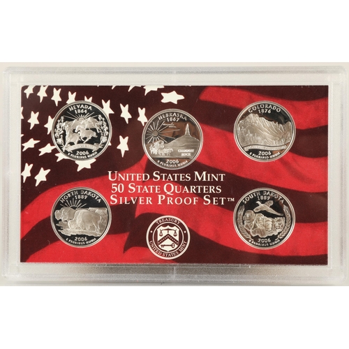 134 - Three United States Mint 50 State Quarters Silver Proof sets