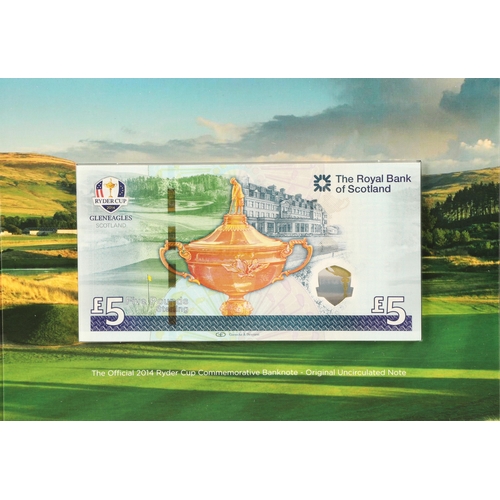 146 - 2014 Ryder Cup commemorative five pound note