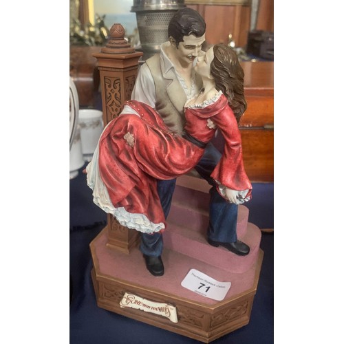 71 - San Francisco Music Box Company Gone with the Wind Scarlett O'Hara musical figurine, plays 'Tara's t... 