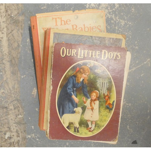 230 - Large box of vintage books including children's annuals.