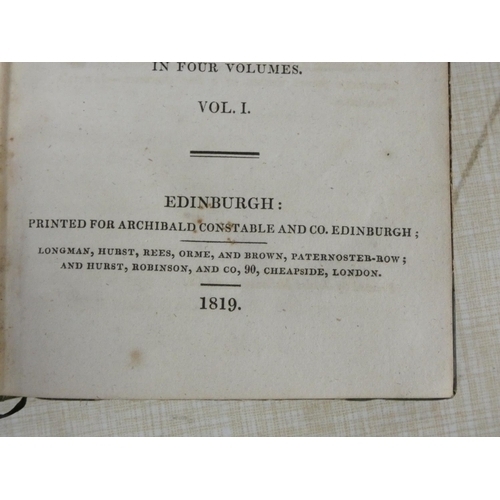 84 - SCOTT SIR WALTER.  Poetical Works. The set of 8 vols. 12mo. Calf, gilt backs. Edinburgh, 1822; also ... 