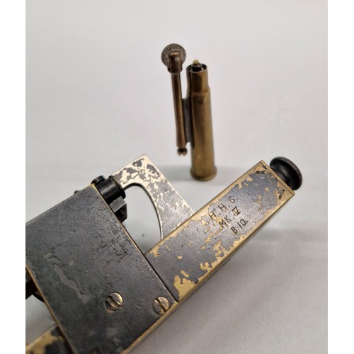 42 - Abney level clinometer HHS MK V B10 and a trench art bullet lighter