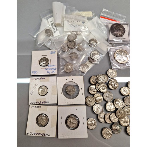 89A - Collection of coins to include Roman