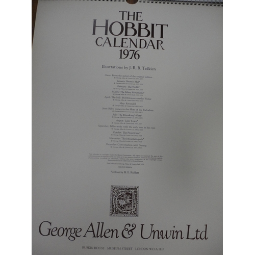 100 - The Hobbit calendar, 1976 and 1977.  (2)