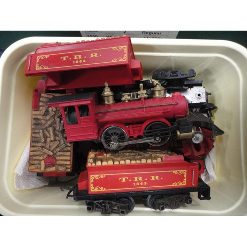 17 - Two cartons containing rolling stock parts, accessories etc.