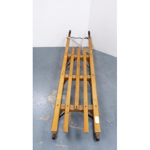 185 - German wooden sleigh.