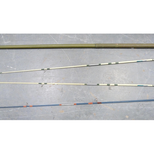 186 - Group of fishing rods and spinning reels.