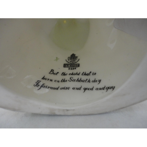 189 - Royal Worcester figure, 'Sunday's Child', shape no. 3256.