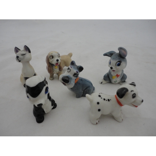 190 - Group of Wade Whimsies, glass animal figures, Beswick 'Tom Kitten' figure, Beswick 'Benjamin Bunny' ... 