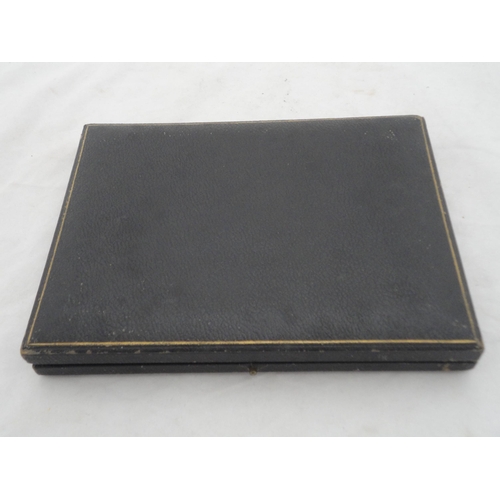 197 - Set of six cased silver teaspoons (lacking tongs).