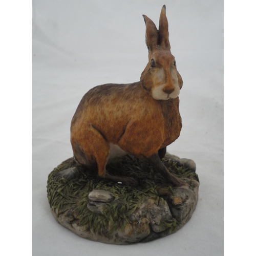 199 - Three Border Fine Arts groups to include a Highland cow and calf, a Cheviot ram sculpted by Ray Ayre... 