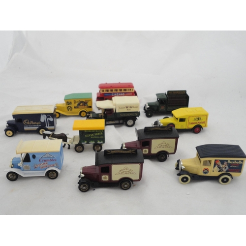 200 - Group of Days Gone By diecast model vans and vehicles.