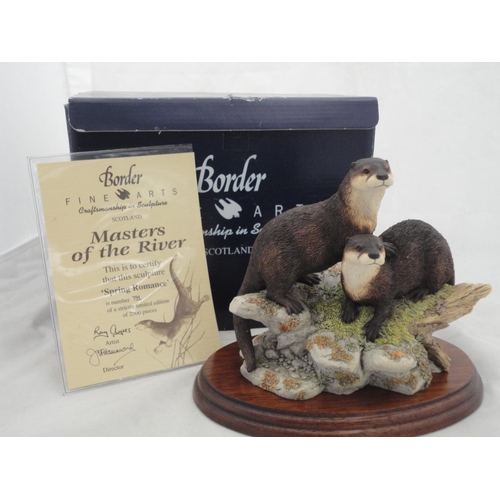 201 - Border Fine Arts limited edition group, 'Spring Romance' from the Masters of the River series, sculp... 