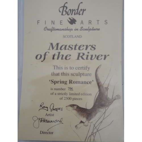 201 - Border Fine Arts limited edition group, 'Spring Romance' from the Masters of the River series, sculp... 