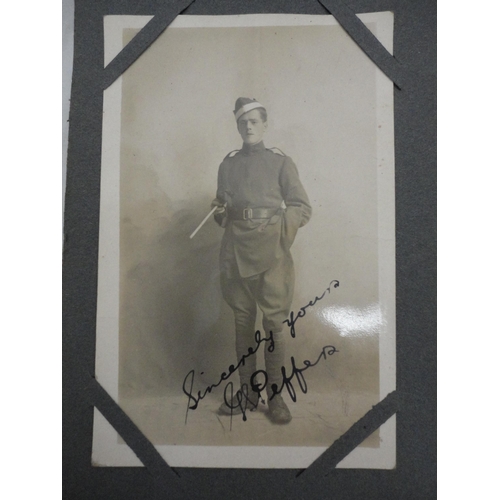 230 - Collection of postcards, both loose and contained in an album, to include military-related and vinta... 