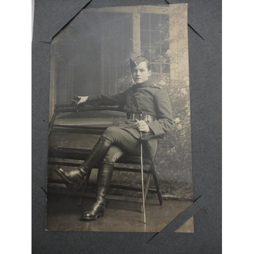 230 - Collection of postcards, both loose and contained in an album, to include military-related and vinta... 