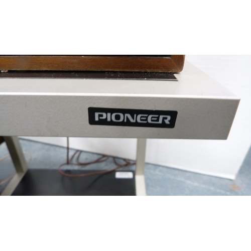 236 - Pioneer PL-112D stereo turntable with operating instructions, a Pioneer stereo receiver, model SX-55... 