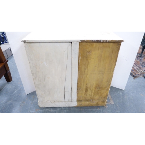 279 - Victorian painted chest of two short and three long drawers.