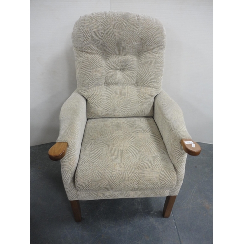 285 - Four-piece fabric upholstered cottage-style lounge suite comprising a settee, pair of armchairs and ... 