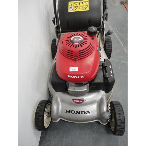 298 - Honda petrol lawnmower.