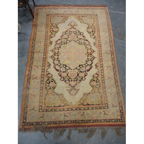 299 - Persian Tabriz design hand-knotted rug.