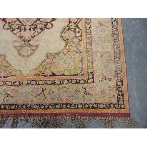 299 - Persian Tabriz design hand-knotted rug.