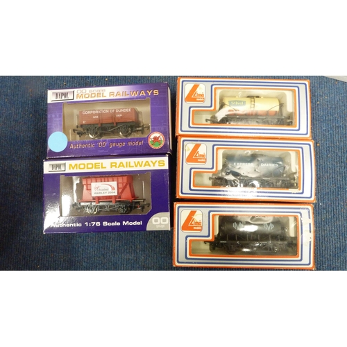 3 - Two cartons containing model railway locomotives to include LMS examples, boxed Lima and other tanke... 