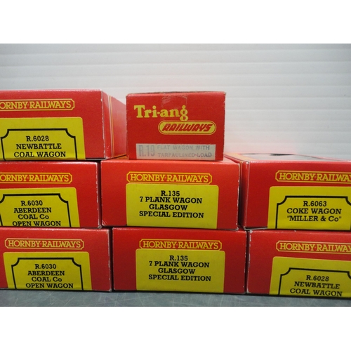 30 - Two cartons containing Hornby and Tri-ang 00 gauge models, mainly rolling stock and tankers, Hornby ... 